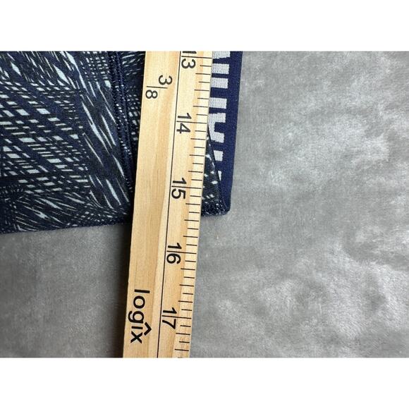 Under Armour Leggings Blue White AllSeasonGear Cotton Blend Yoga Gym Casual Wear - Picture 3 of 5